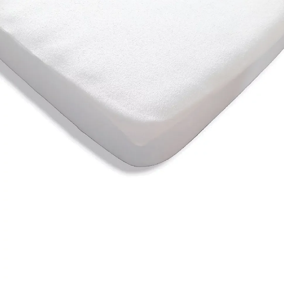 Protège-matelas imperméable en coton et PVC bonnets 30 cm 130x200cm