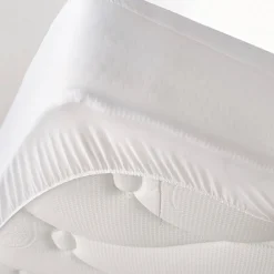 Protège-matelas imperméable polyester bonnets 27 cm 90x200cm