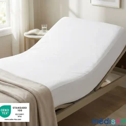Protège-matelas 160x200 cm Imperméable - Forme Drap Housse - Lavable à 90C - Oeko-Tex