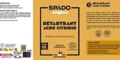 Pulvérisateur acide citrique 100% naturel Spado Origines 750 ml