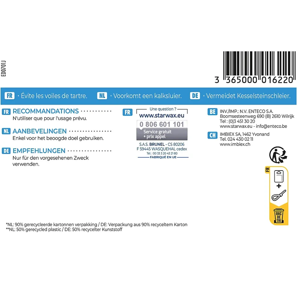 Raclette de douche Starwax coloris bleu/gris largeur 230 mm