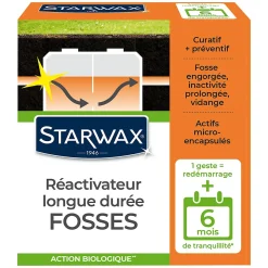 Réactivateur biologique fosses septiques Starwax 500g