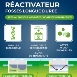 Réactivateur biologique fosses septiques Starwax 500g