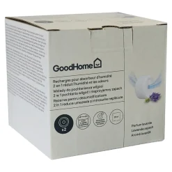 Recharge pour absorbeur d'humidité GoodHome 2 galets lavande 20m² 450g