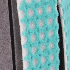 Recharge pour balai-serpillère à franges microfibre et plastique GoodHome blanc et bleu l.8 cm