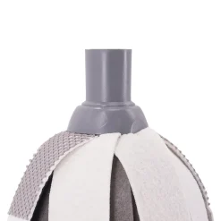 Recharge pour balai-serpillère à franges microfibre et plastique GoodHome blanc et bleu l.8 cm