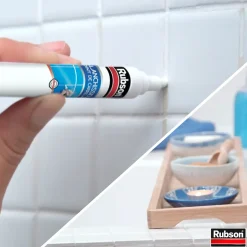 Rénov joint de carrelage Rubson feutre blanc 7ml