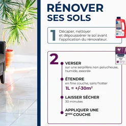 Rénovateur brillant Star longue durée tous sols intérieurs Starwax 1L