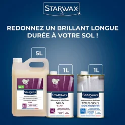 Rénovateur brillant Star longue durée tous sols intérieurs Starwax 1L