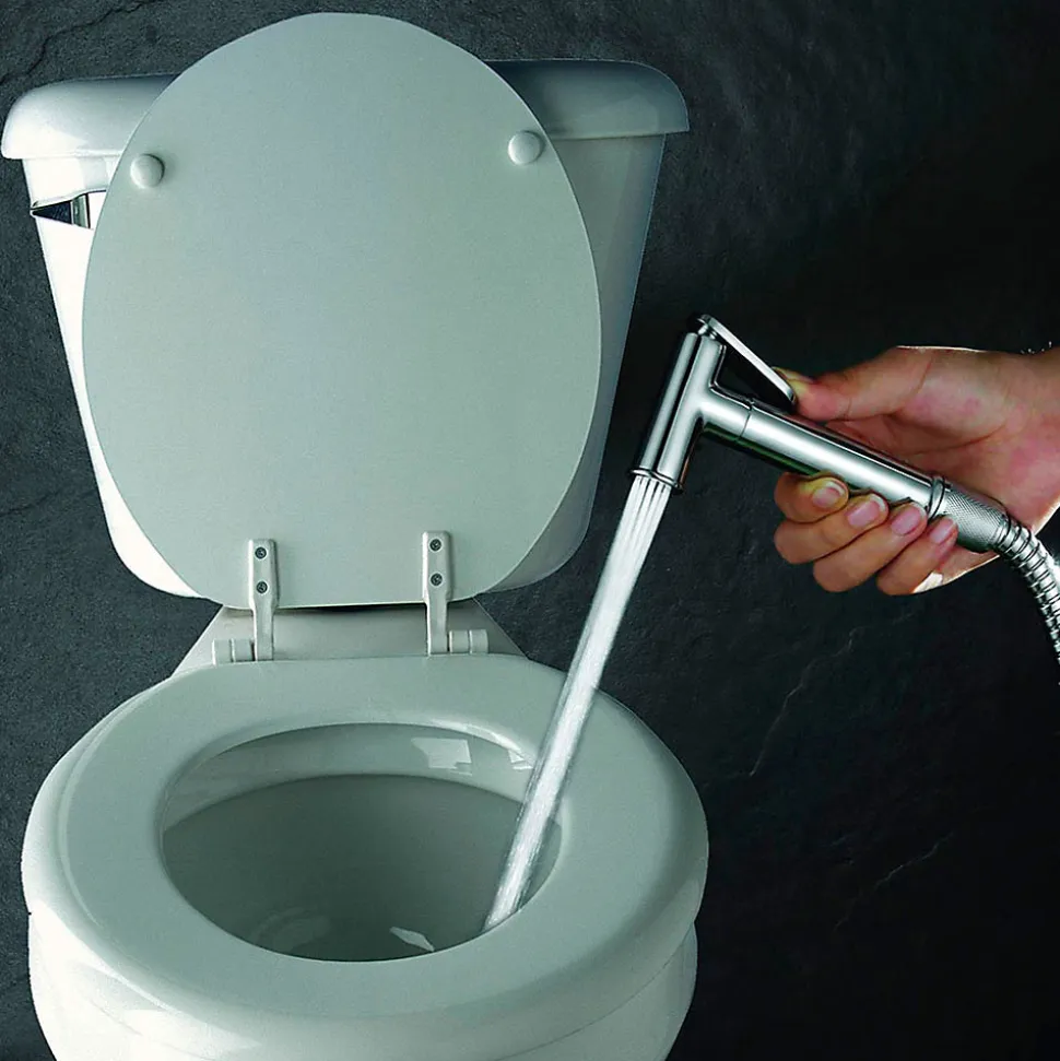 Robinet WC HYGIÈNE INTIME 2 eaux Chrome brillant en laiton Kibath