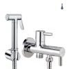Robinet WC HYGIÈNE INTIME 1 eau Chrome brillant en laiton Kibath