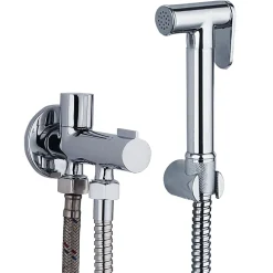 Robinet WC HYGIÈNE INTIME 1 eau Chrome brillant en laiton Kibath