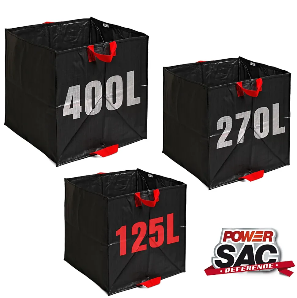Sac à végétaux noir 125L 50x50x50 cm