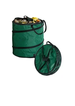 Sac pour déchets de végétaux pop-up extérieur vert 120L