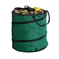 Sac pour déchets de végétaux pop-up extérieur vert 120L