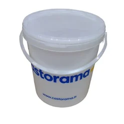 Seau doseur graduation intégrée blanc transparent 15L