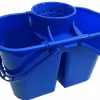 Seau 12L Double Compartiment+Essoreur Bleu - Guialto