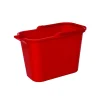Seau rectangulaire PP 14L Rouge MSV