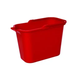 Seau rectangulaire PP 14L Rouge MSV