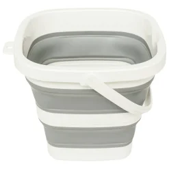 Seau Retractable 5L gris et blanc - Gris- 5five