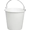 Seau Rond 12l Anse INOX Blanc Alimentaire, Incolore, Taille Unique