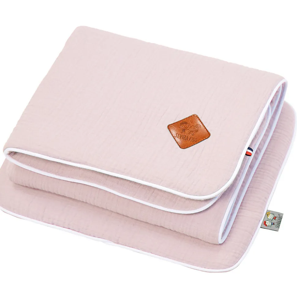 Set berceau couverture et coussin en gaze de coton Jeanne