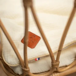 Set berceau couverture et coussin en gaze de coton Jeanne