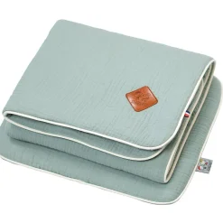 Set berceau couverture et coussin en gaze de coton Jeanne