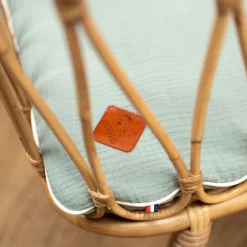 Set berceau couverture et coussin en gaze de coton Jeanne