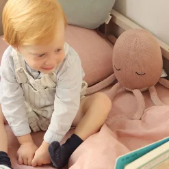 Set de 2 drap-housses rose foncé 60 x 120 cm