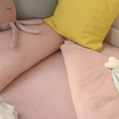 Set de 2 drap-housses rose foncé 60 x 120 cm