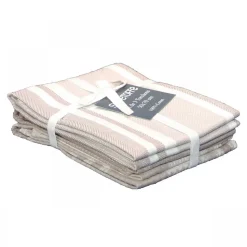 Set de 3 torchons cuisine coton 50x70 cm (50x70 cm - Beige)