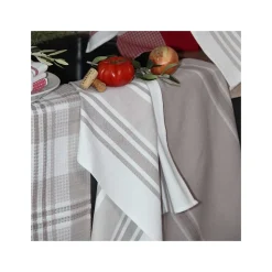 Set de 3 torchons cuisine coton 50x70 cm (50x70 cm - Beige)