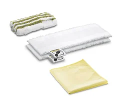 Set microfibre spécial salle de bains pour nettoyeur vapeur Karcher