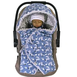 SEVIRA KIDS Couverture enveloppante nid d'ange bébé réversible