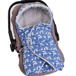 SEVIRA KIDS Couverture enveloppante nid d'ange bébé réversible