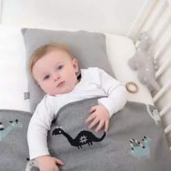 SEVIRA KIDS Couverture en coton bio DINO