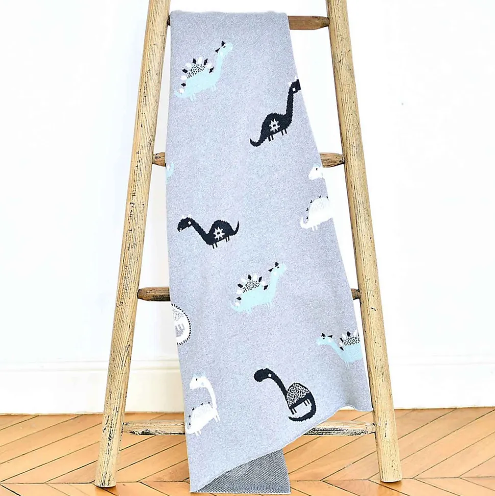 SEVIRA KIDS Couverture en coton bio DINO