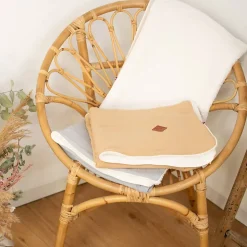 SEVIRA KIDS Couverture en gaze de coton et sherpa Jeanne