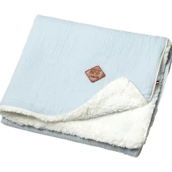 SEVIRA KIDS Couverture en gaze de coton et sherpa Jeanne