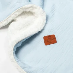 SEVIRA KIDS Couverture en gaze de coton et sherpa Jeanne