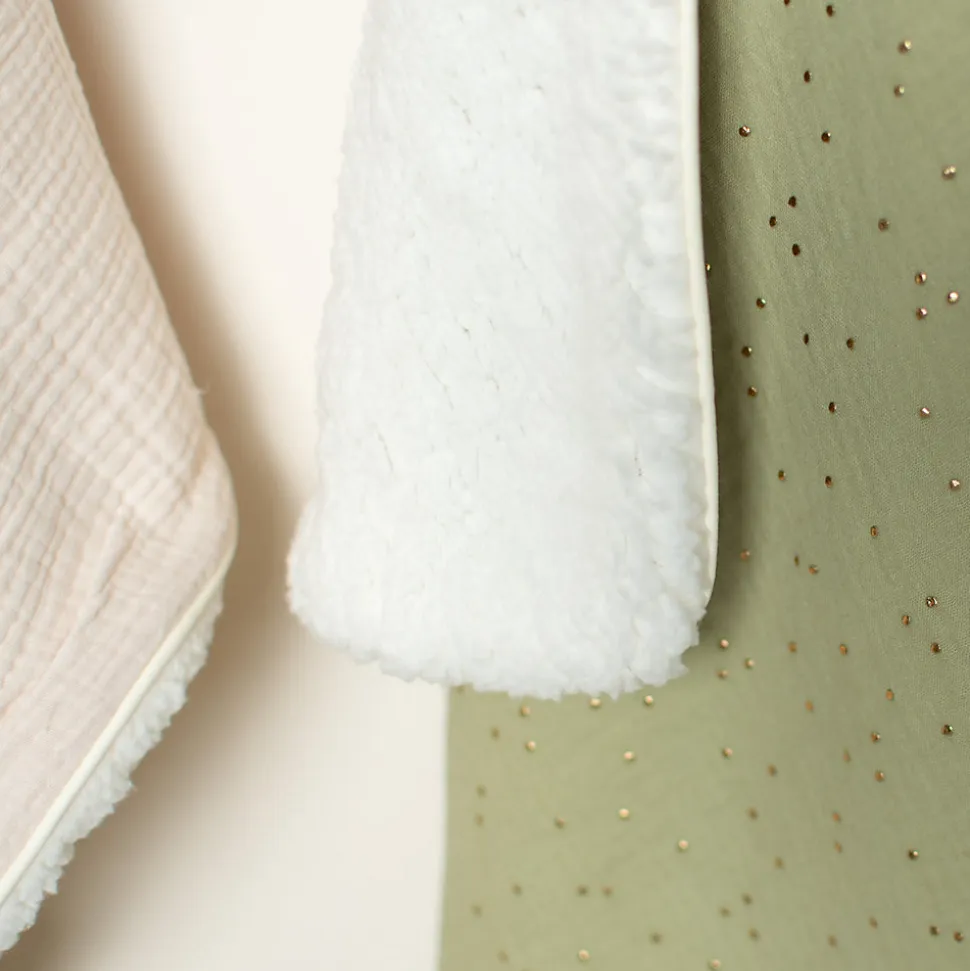 SEVIRA KIDS Couverture en gaze de coton et sherpa Jeanne