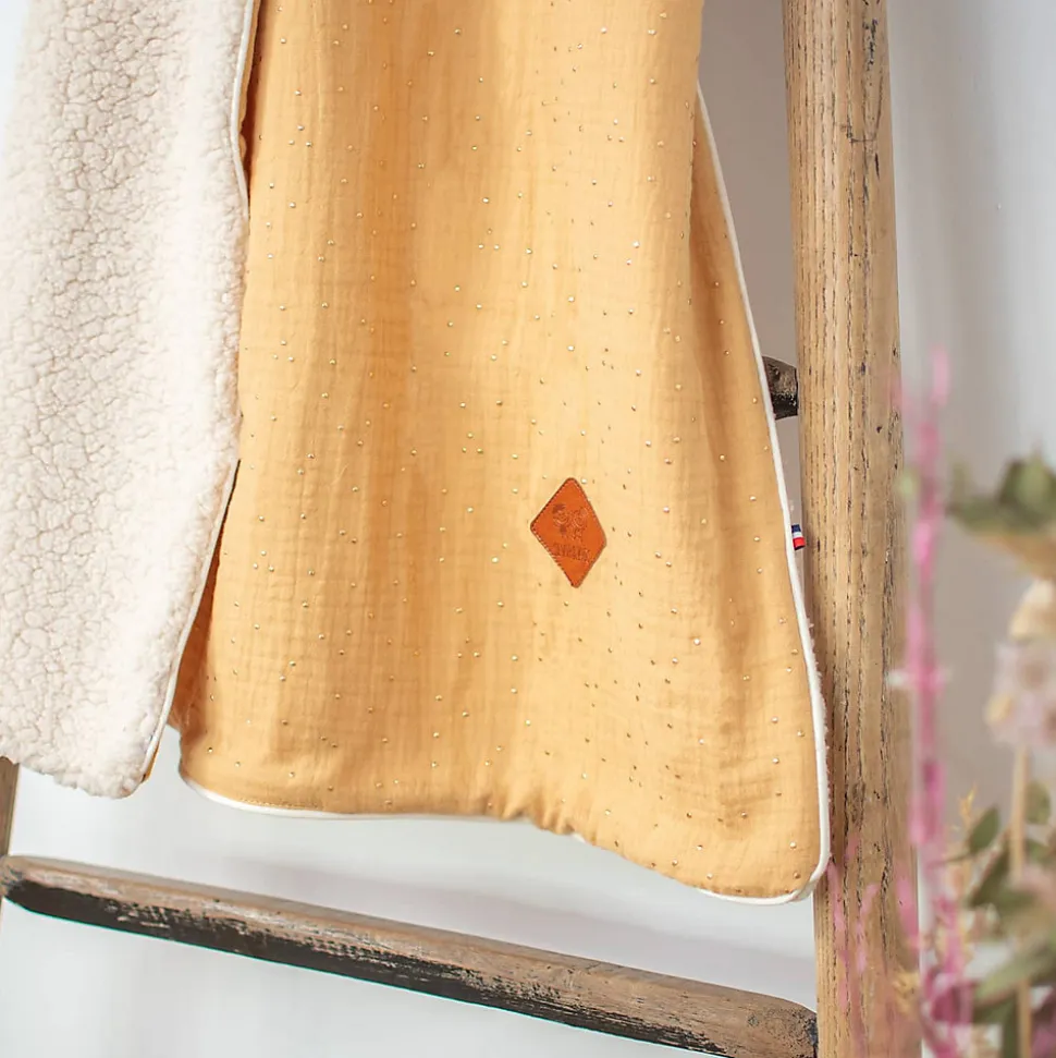 SEVIRA KIDS Couverture en gaze de coton et sherpa Jeanne