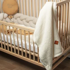 SEVIRA KIDS Couverture en gaze de coton et sherpa Jeanne