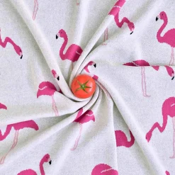 SEVIRA KIDS Couverture en coton bio FLAMANT ROSE