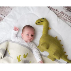 SEVIRA KIDS Couverture en coton bio GOTS Dinosaure