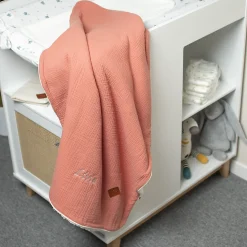 SEVIRA KIDS Couverture en gaze de coton et sherpa Jeanne