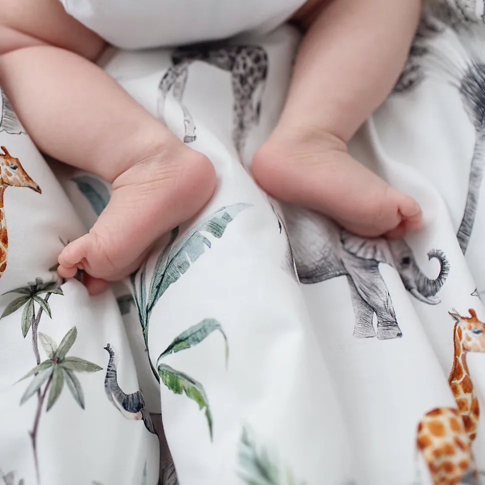 SEVIRA KIDS Couverture plaid réversible SAFARI