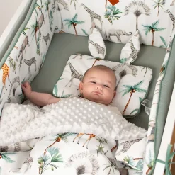 SEVIRA KIDS Couverture réversible en minky Safari