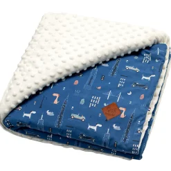 SEVIRA KIDS Couverture réversible en minky New York